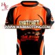 latest design Orange Custom mens Rugby league Jersey